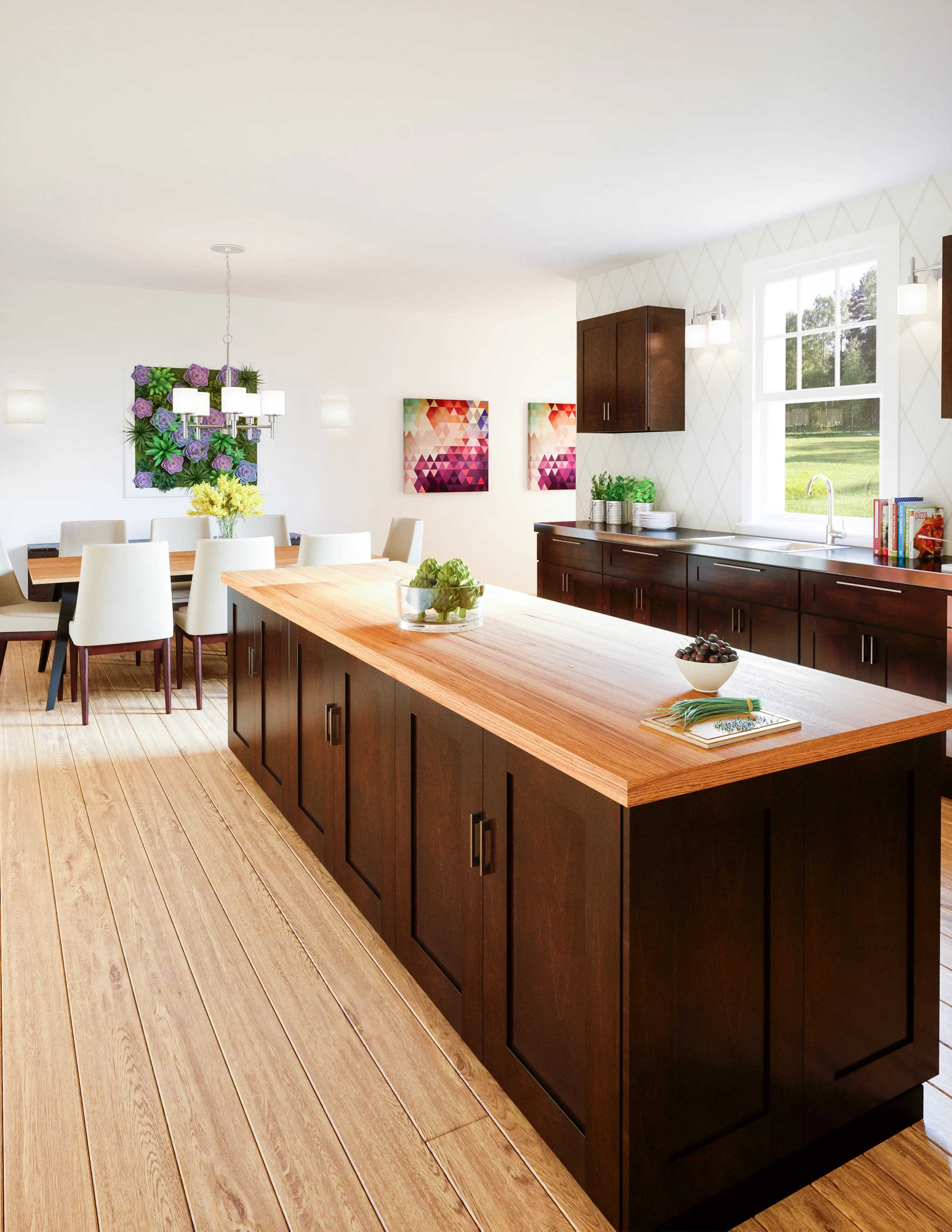 Design House 620286 Brookings Fully Assembled Shaker Style Sink Base Kitchen Cabinet 36x34.5x24, Espresso