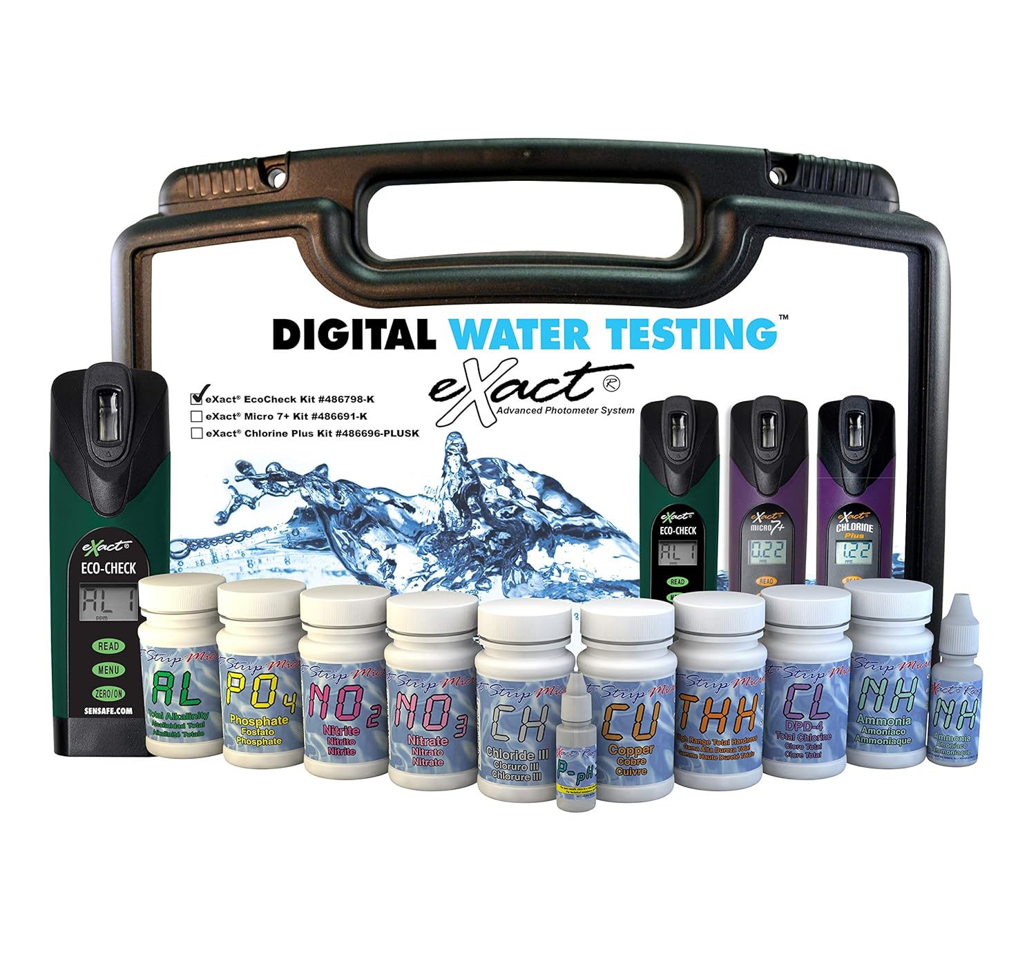 Industrial Test Systems eXact 486798-K Eco Check Dual Wavelength Photometer Standard Kit, 525nm Filter, 20mm Cell Pathlength