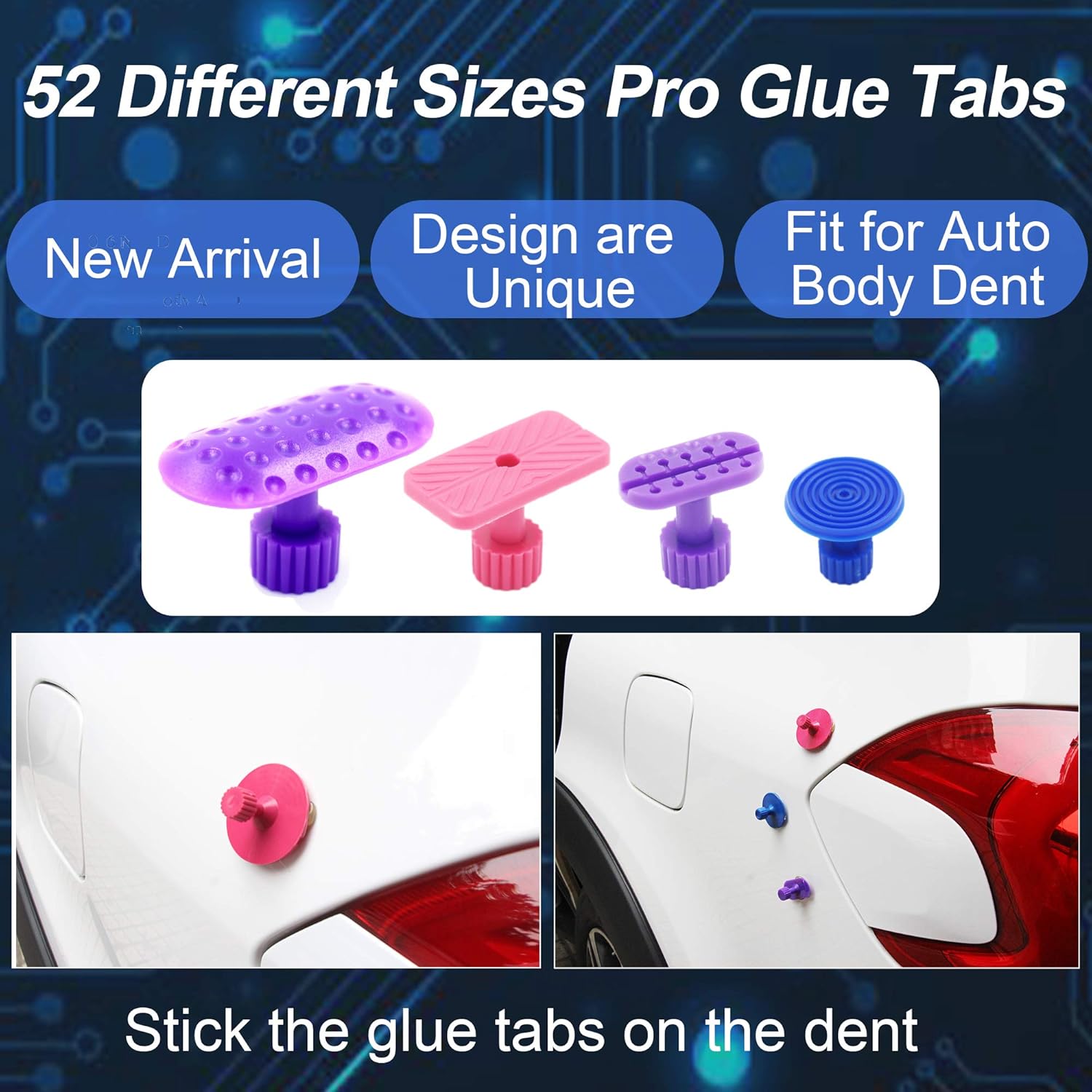 Anyyion 88pcs Paintless Dent Repair Kits, Car Body Dent Repair Tools Auto Dent Puller Kit Car Body Dent Repair Tools Car Body Repair Kit Hail dent Removal kit