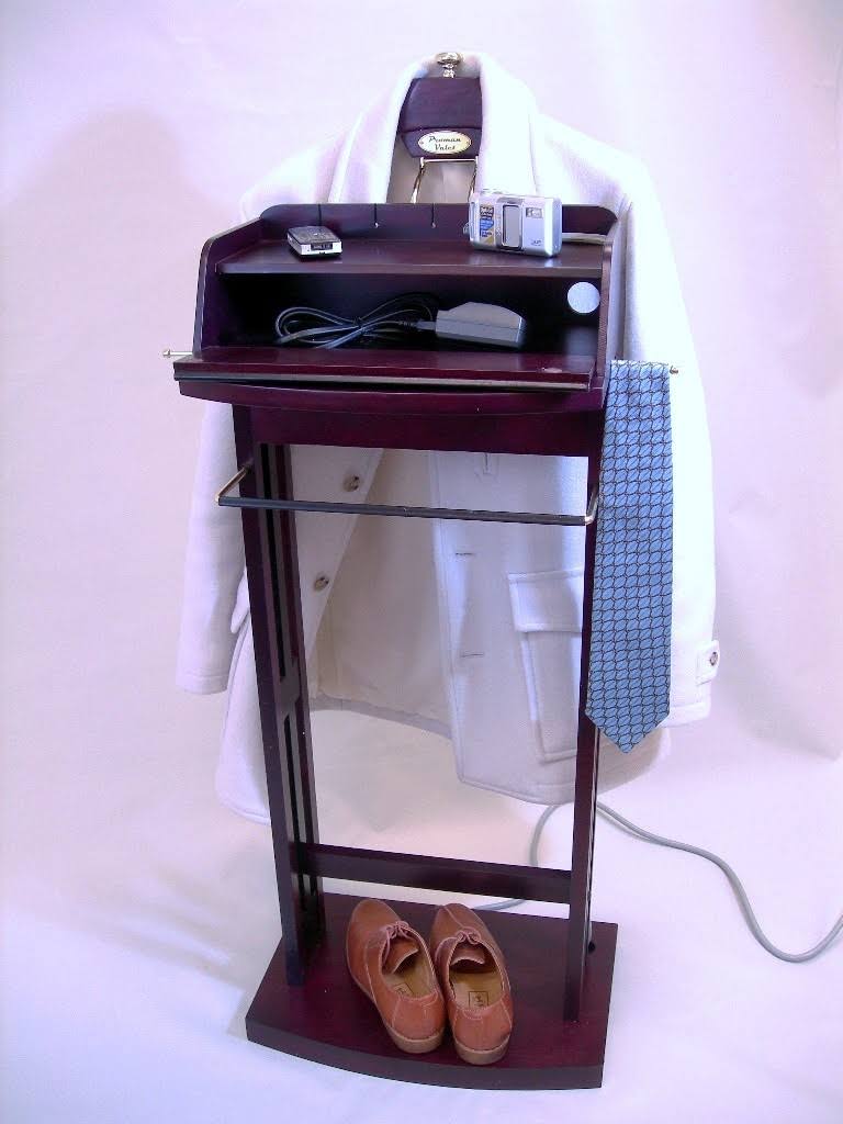 Proman Products Excalibur Wardrobe Valet, Dark Mahogany