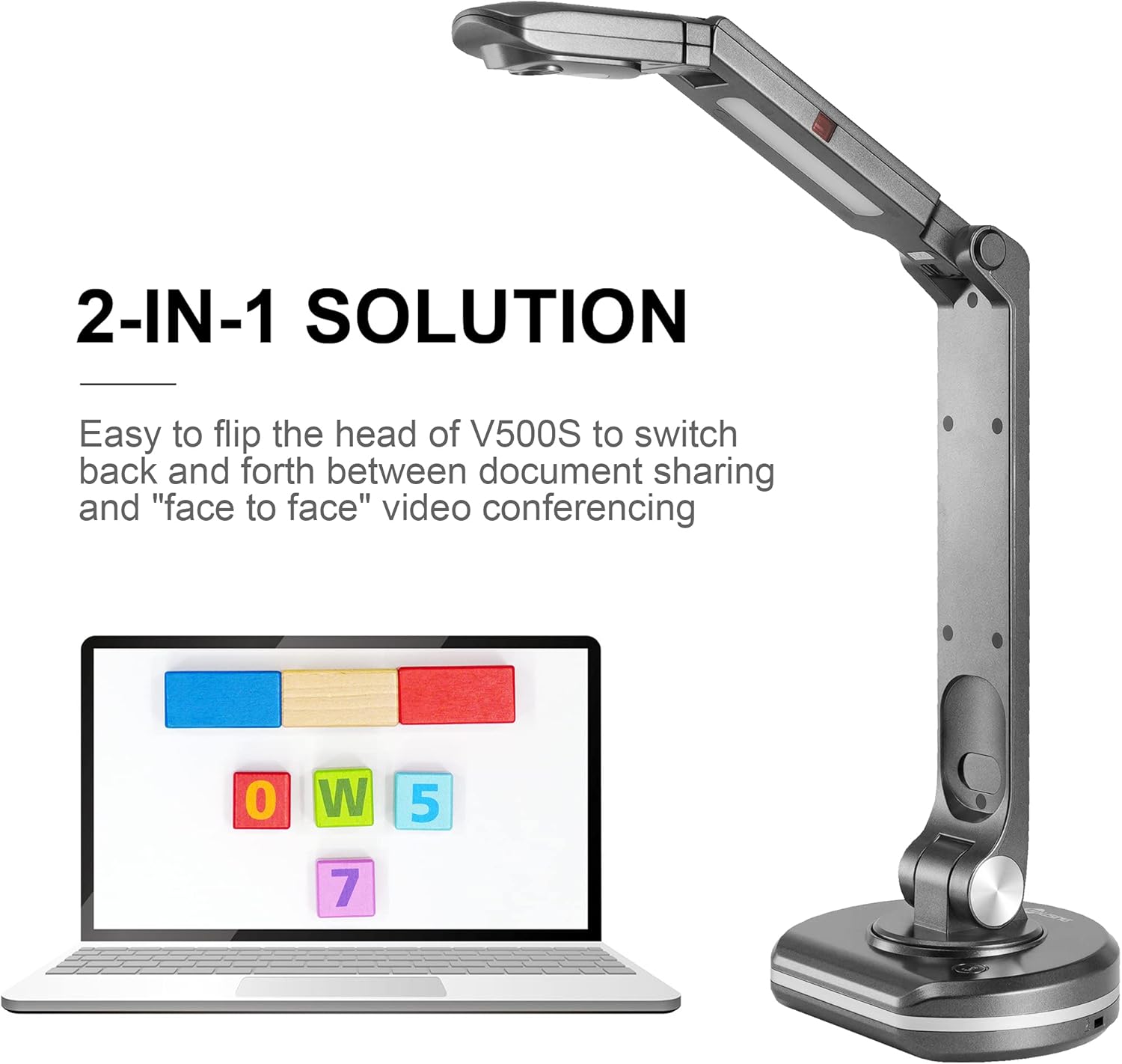 JOYUSING 8MP HD USB Document Camera for Teachers with Light, Mac, Windows, Chromebook Compatible Excellent for Online Teaching, Distance Learning, Web Conferencing