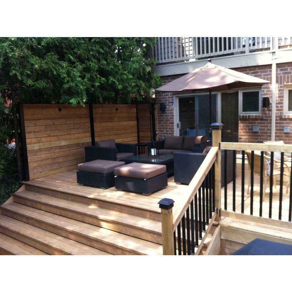 6-ft H x 1-1/2-in W Black Aluminum Privacy Fence Channel Kit - Shop Hardware Tools Online Store