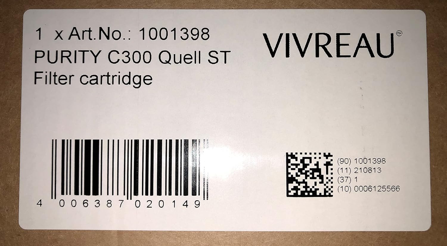 Vivreau Purity C300 Quell ST Filter cartridge (Mavea)