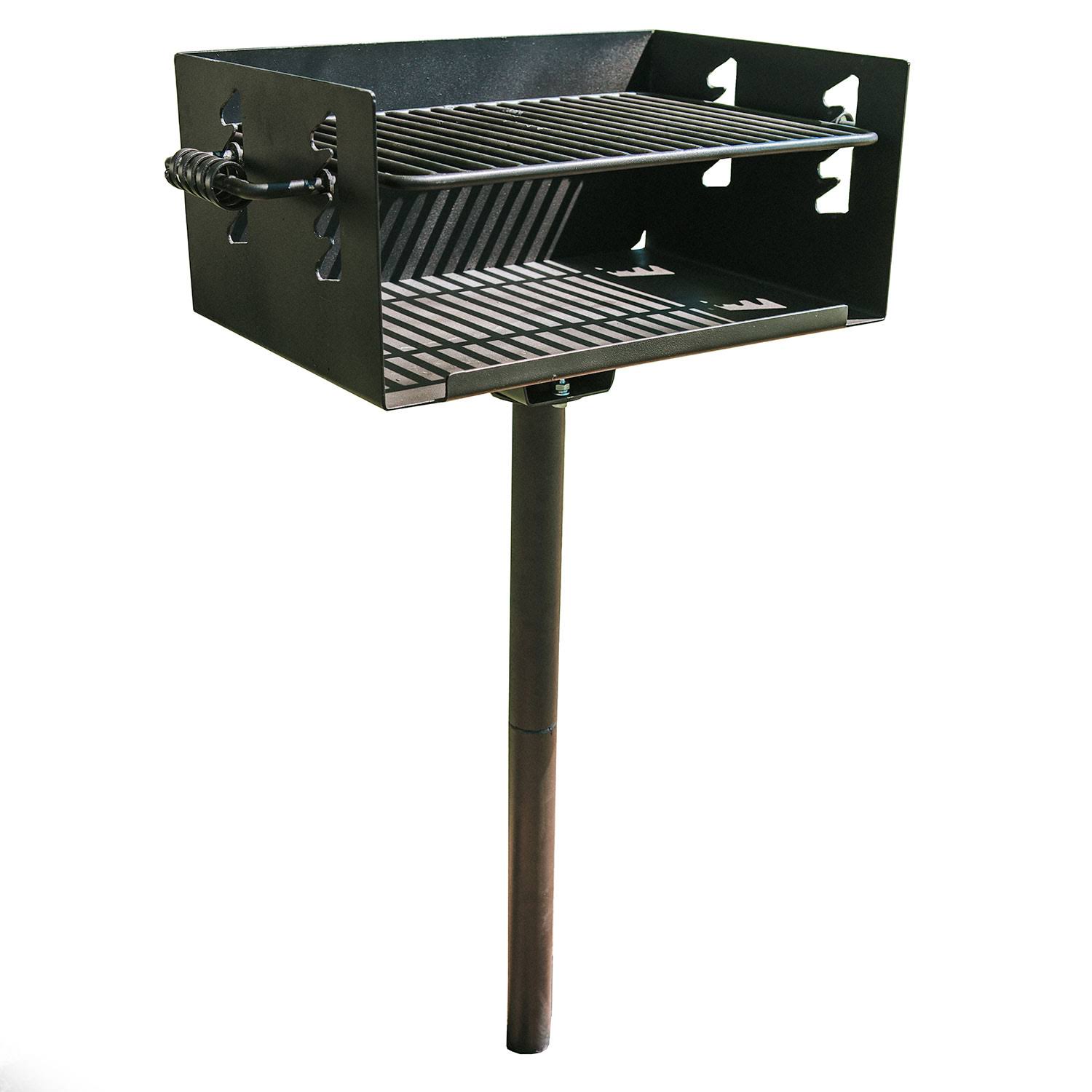 Single Post Jumbo Park Style Grill | V2