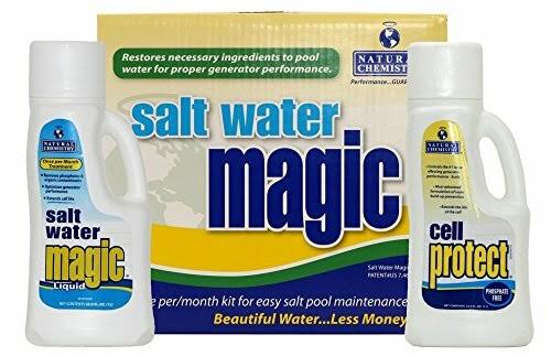 Natural Chemistry 07404 Spa Swimming Pool Salt Water Magic Monthly Chemical Kit
