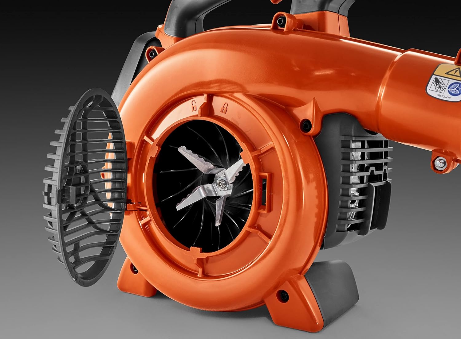 Husqvarna 125BVx Gas Leaf Blower, 28-cc 1.1-HP 2-Cycle Handheld Leaf Blower Vacuum Kit with Mulcher and Vac Bag, 470-CFM, 170-MPH, 12.5-N Powerful Clearing Performance and Ergonomic Design