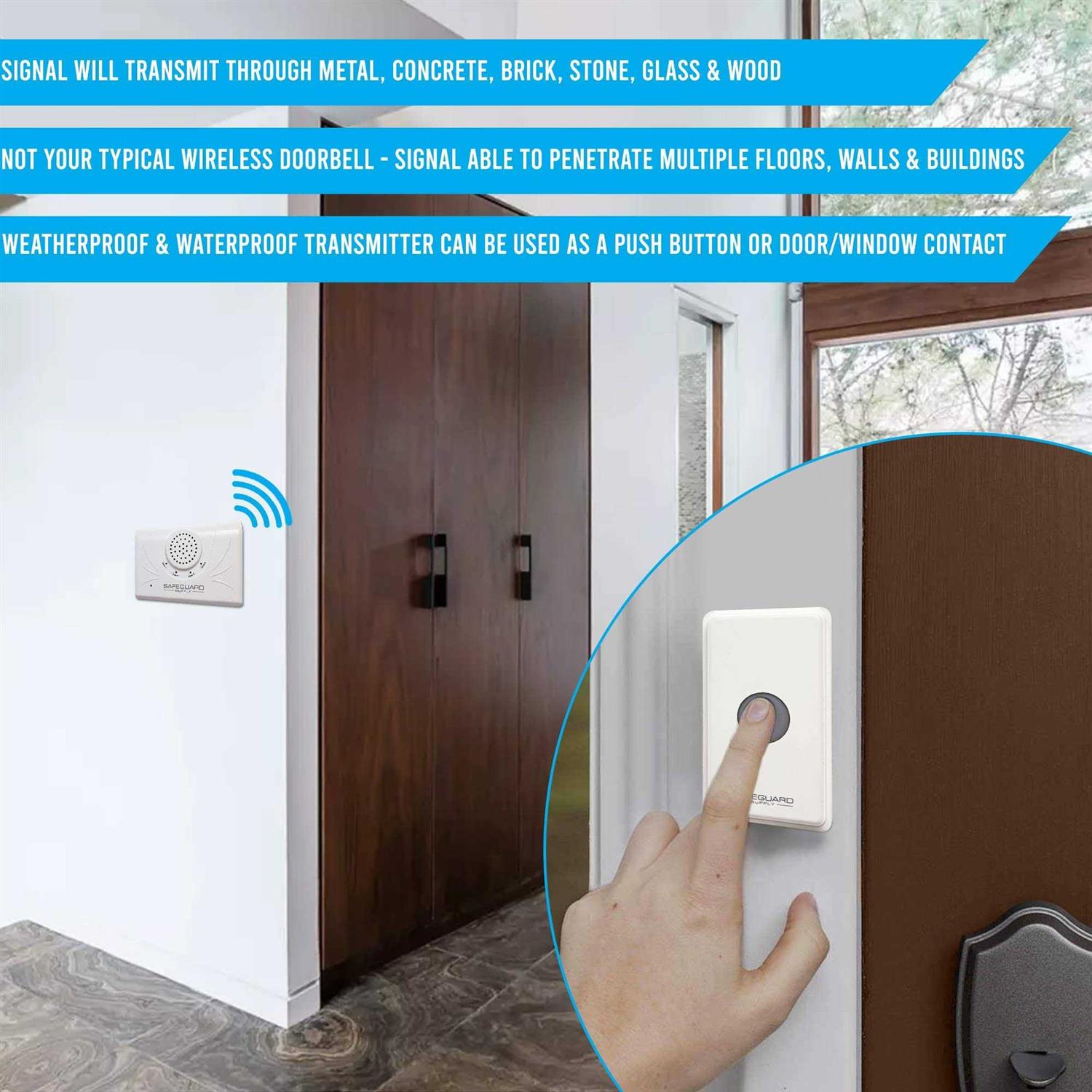 ERA-UTDCR Warehouse Business Wireless Doorbell Kit Long Range - Shop Hardware Tools Online Store