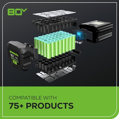 Greenworks 80V Backpack Blower, 2.5Ah Battery