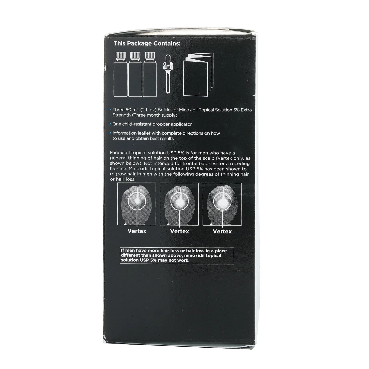 Nioxin Minoxidil 5% Hair Regrowth Treatment Extra Strength For Men 3x60ml/2oz
