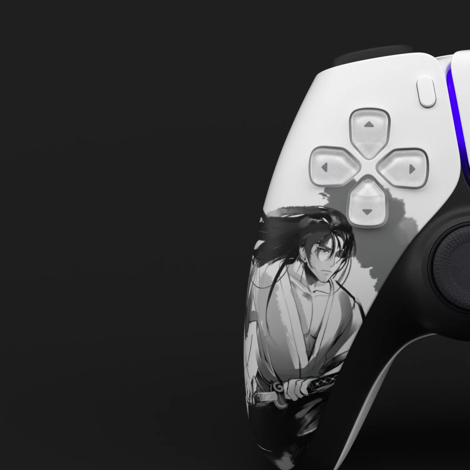PlayStation 5 Disc 825GB SSD PS5 Gaming Console, Mytrix Full Body Skin Sticker, Samurai - PS5 Disc Version JP Region Free