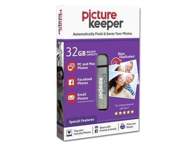 Picture Keeper 32GB Portable Flash USB Photo Backup and Storage Device