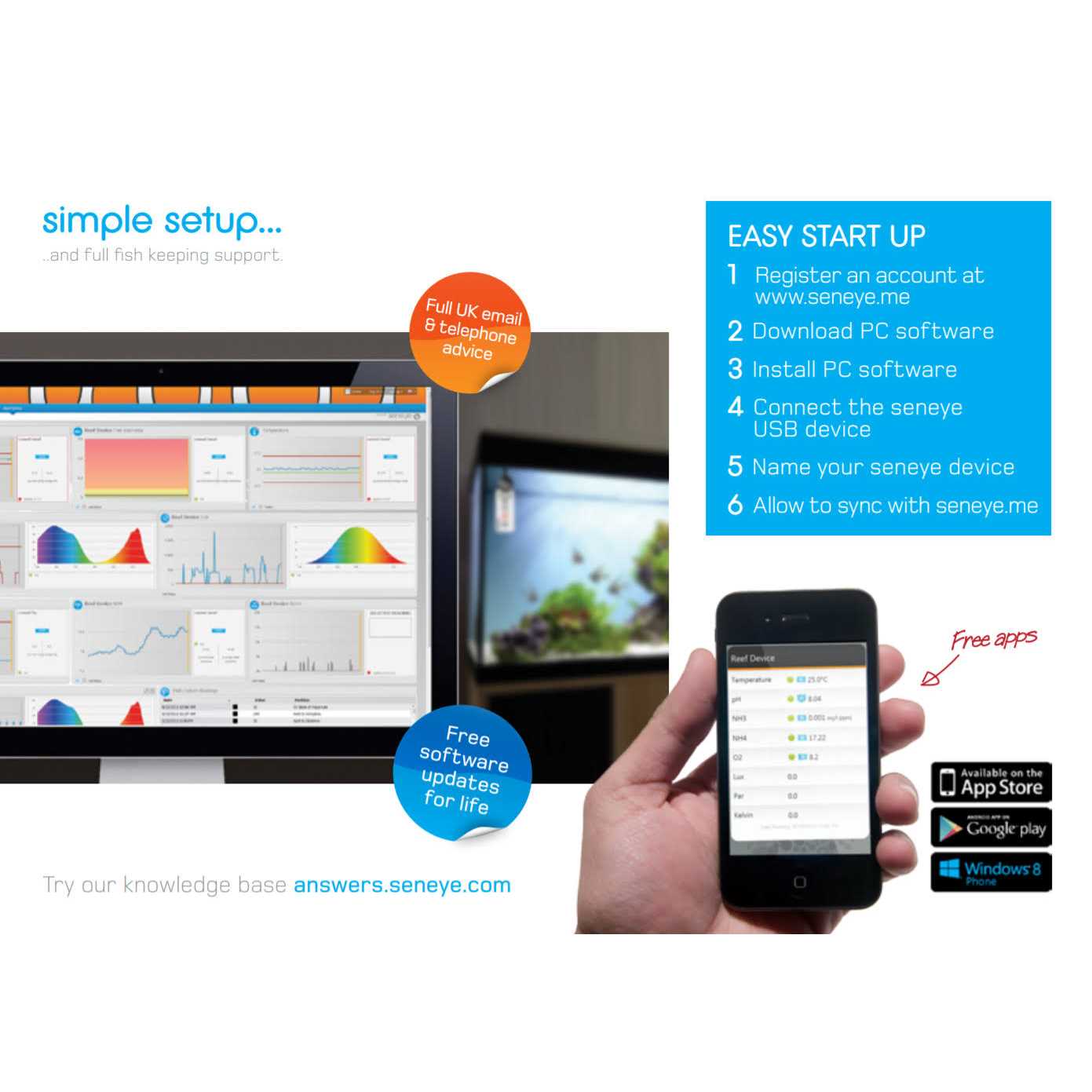 Seneye Reef Aquarium Monitor and Par Meter - Pet Supplies online store