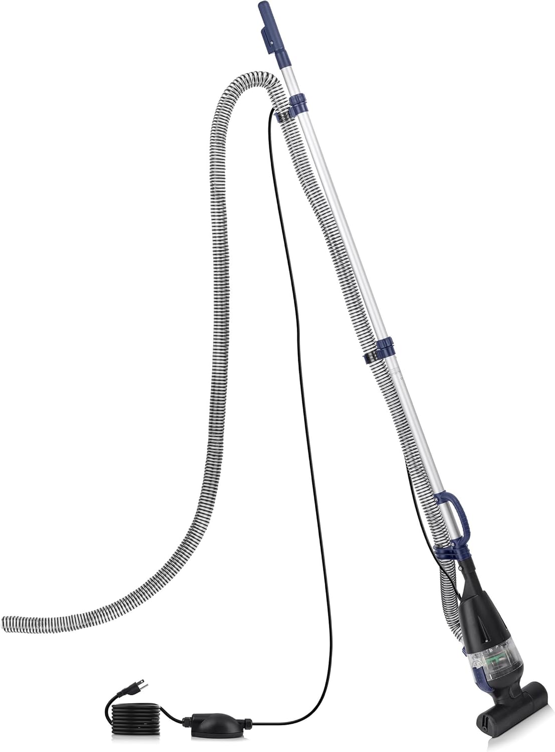 Alpine Corporation Traditional Pond Vacuum with Adjustable Telescopic Handle and 2 Brush Heads