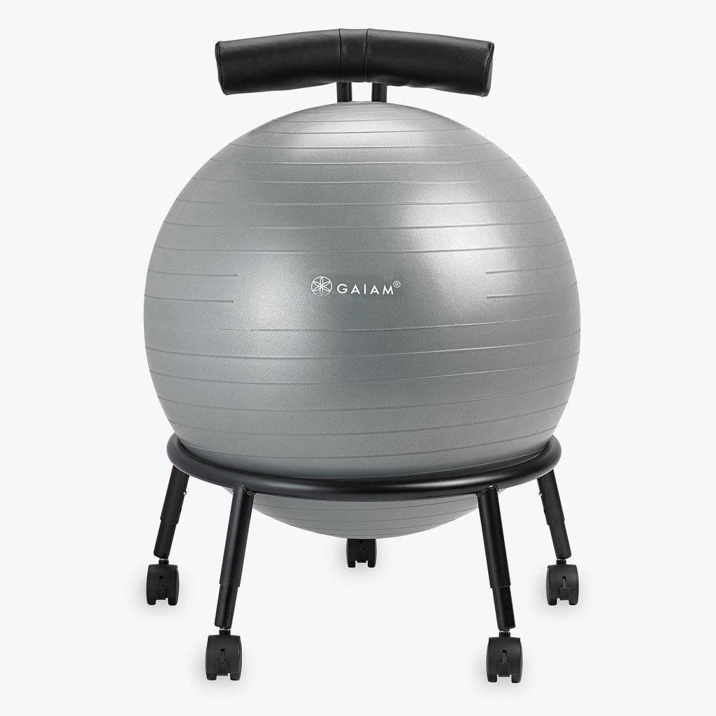 Custom Fit Yoga Balance Ball Chair - Black