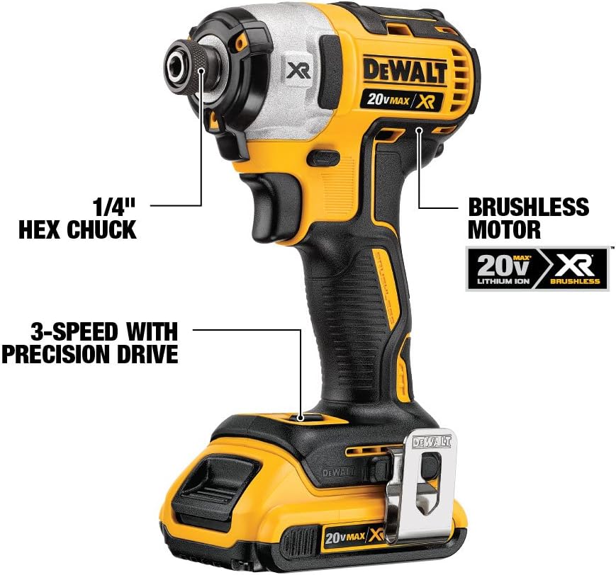 DEWALT 20V MAX XR Brushless Combo Kit, Compact 6-Tool (DCK684D2)