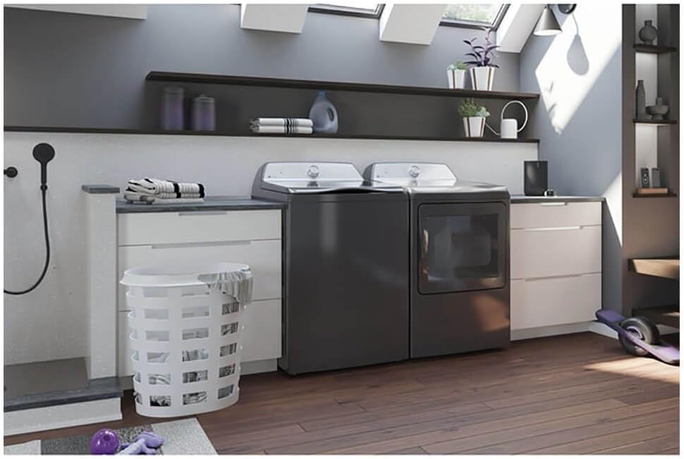 GE Profile PTD70EBPTDG 7.4 Cu. Ft. Gray Smart Electric Dryer