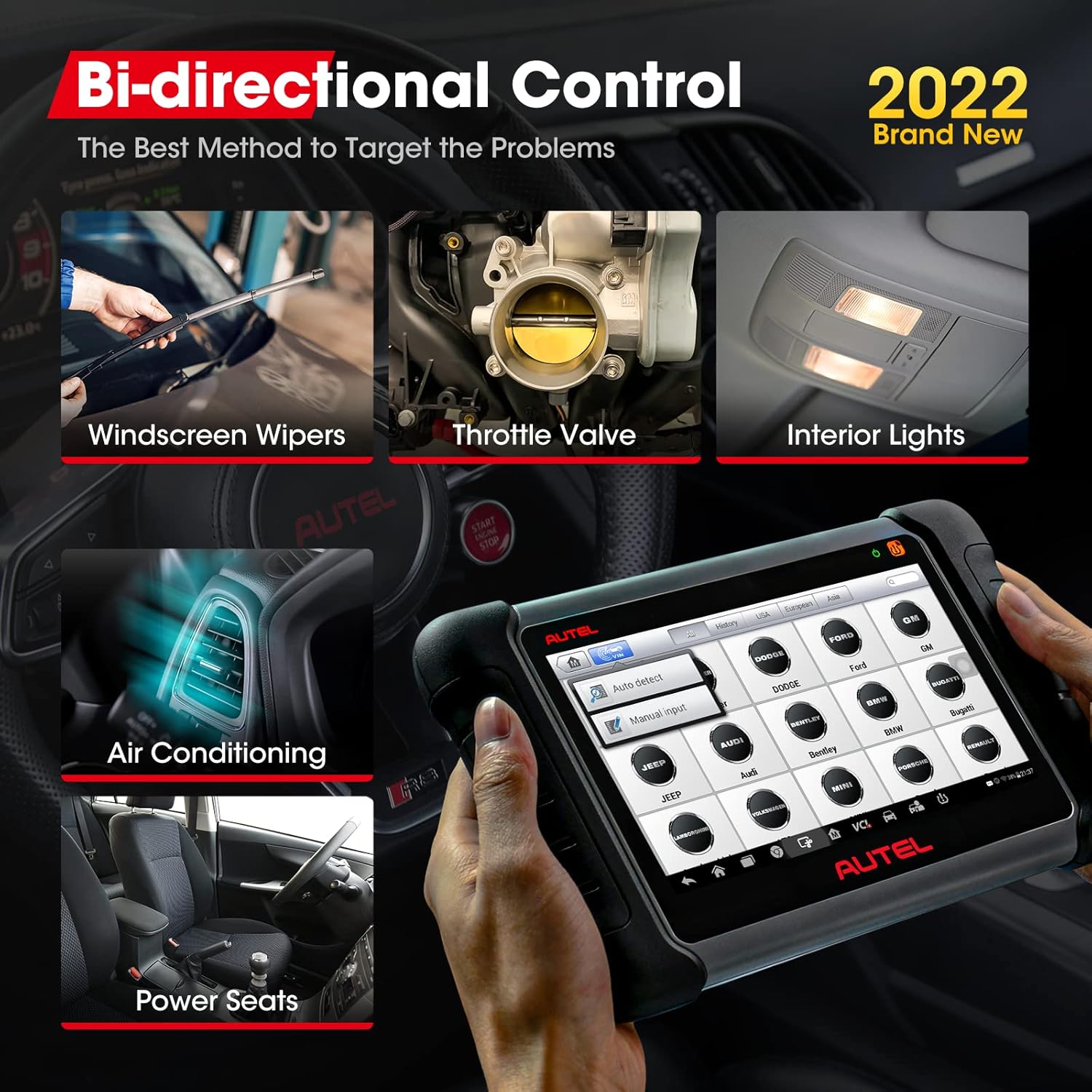 Autel MaxiPRO MP808TS Diagnostic Scanner: 2022 Auto Scan Tool for All Cars with 30+ Special Service, Comprehensive TPMS Solutions, Full Diagnostic Functions Updated of MP808/DS808/MP808K/MS906 with BT