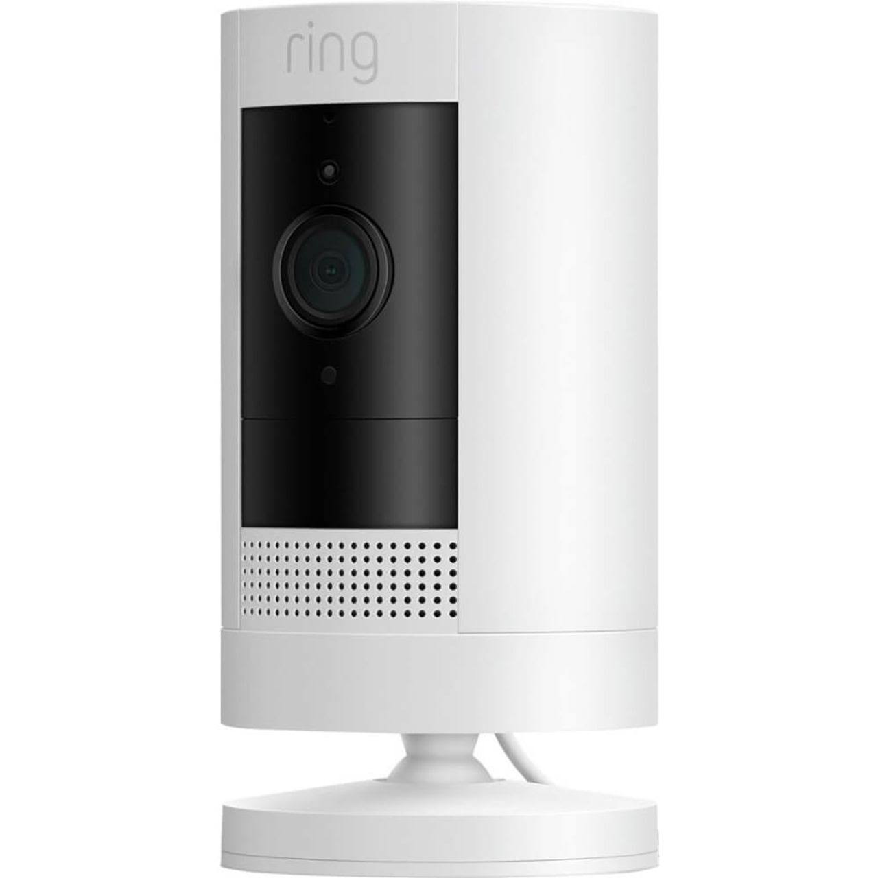 Ring Stick Up Cam Plug-In Security Camera White