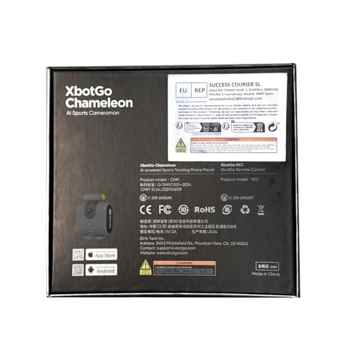Chameleon AI Auto Sports Action Camera - 4K 60FPS Soccer Camera and Basketball Tracking Camera for Team Sports, Live Streaming, No Subscription, Works with iOS & Android (Lava Graphite)