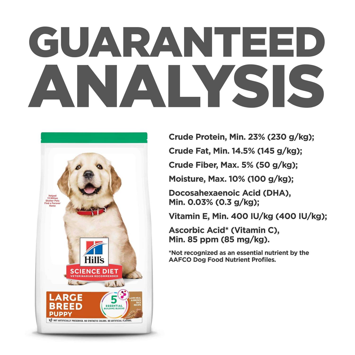 Hill's Science Diet Large Breed Puppy Chicken Recipe Dry Dog Food - Pet Supplies online store