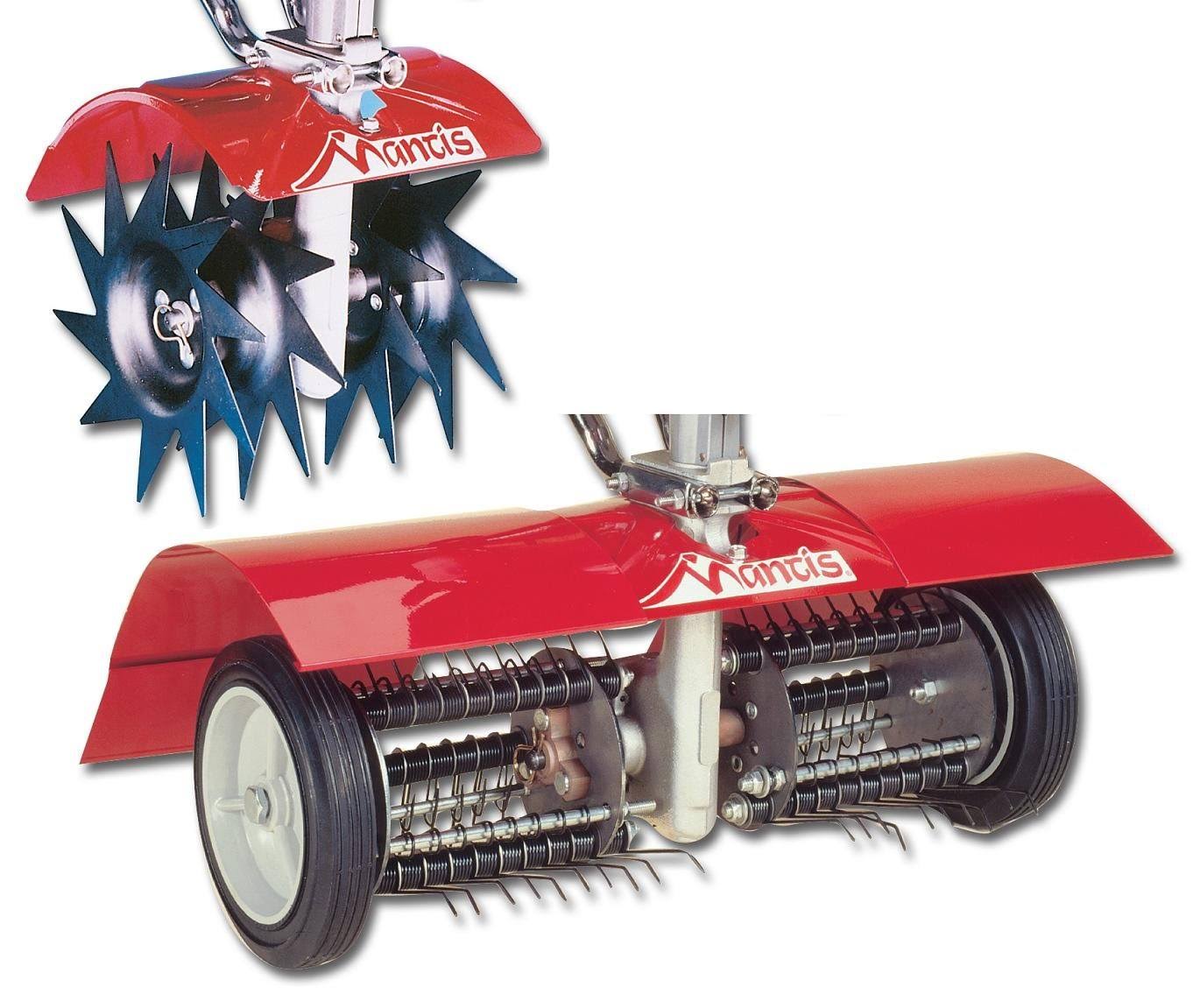 Mantis 7321 Power Tiller Aerator/Dethatcher Combo Attachment for Gardening - Megean
