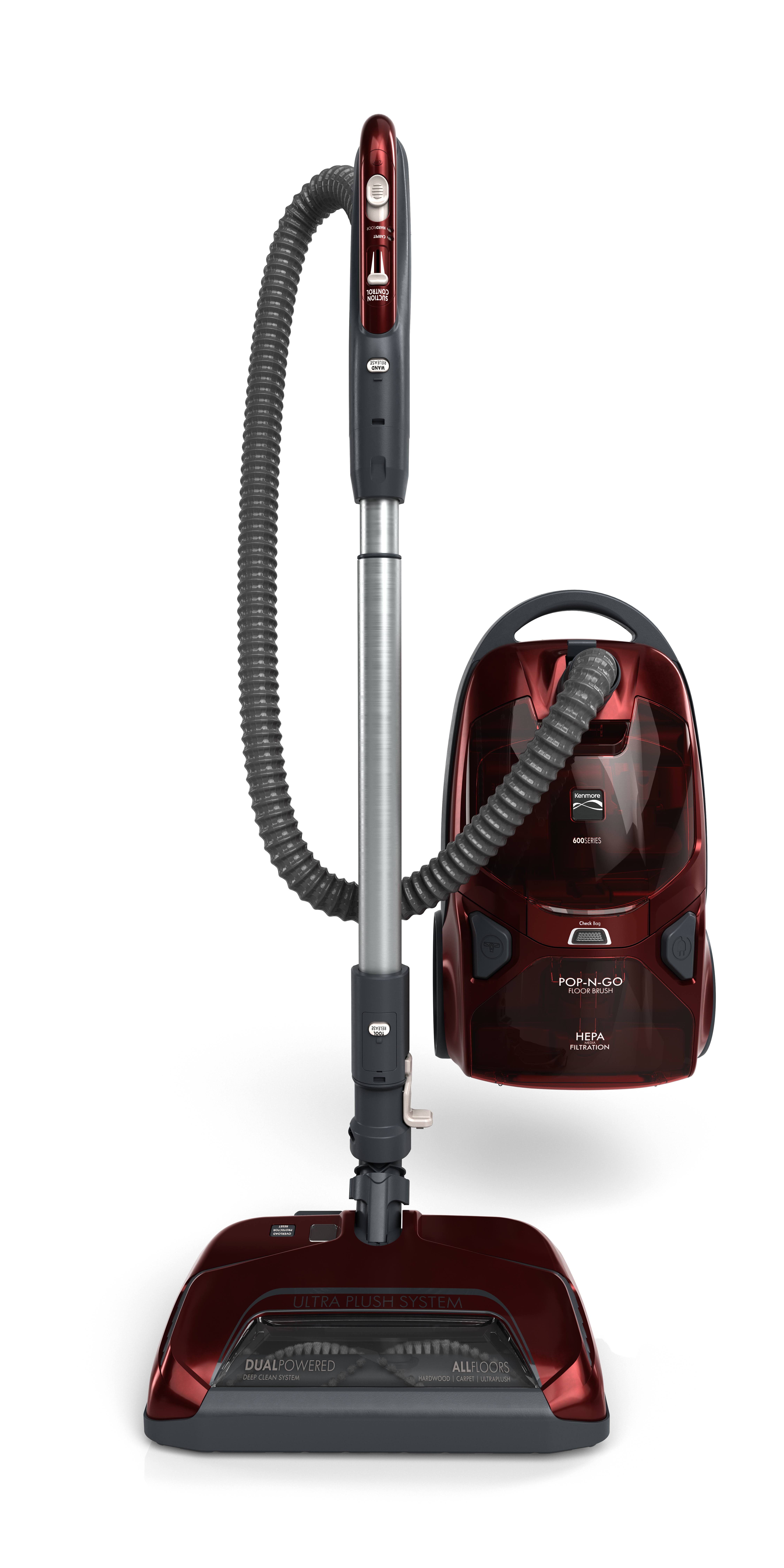 Kenmore Pet Friendly Pop-N-Go Bagged Canister Vacuum Red - BC4027