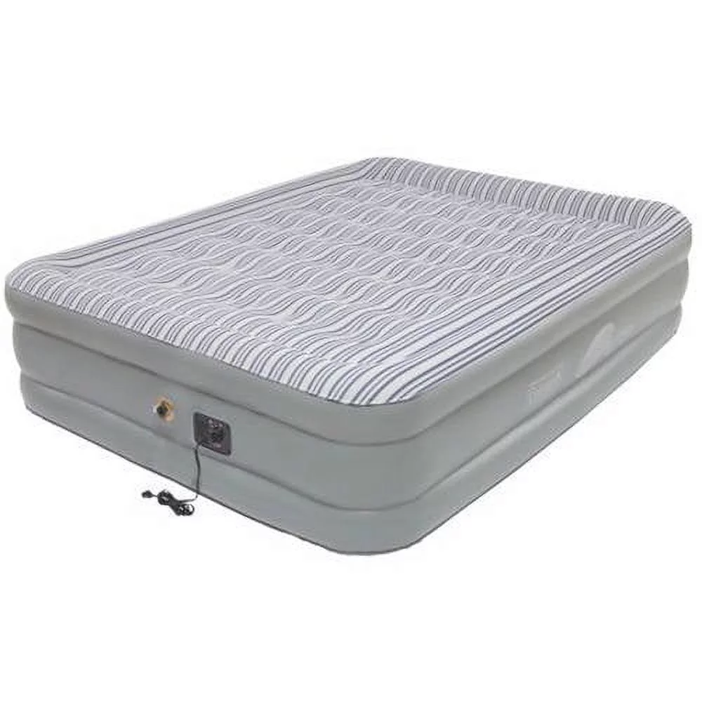 Coleman Queen Double High Elite Pillowstop with Built in Pump Airbed