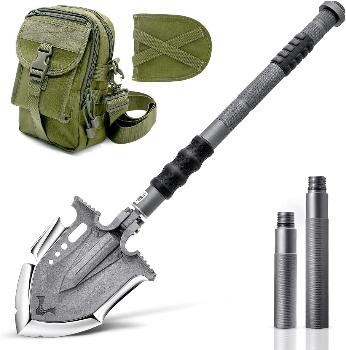 Zune Lotoo Survival Camping Shovel Folding Tactical Gear Multifunctional Emergency Outdoor Fishing Folding Off-Roading Camping Hiking Multi Tools
