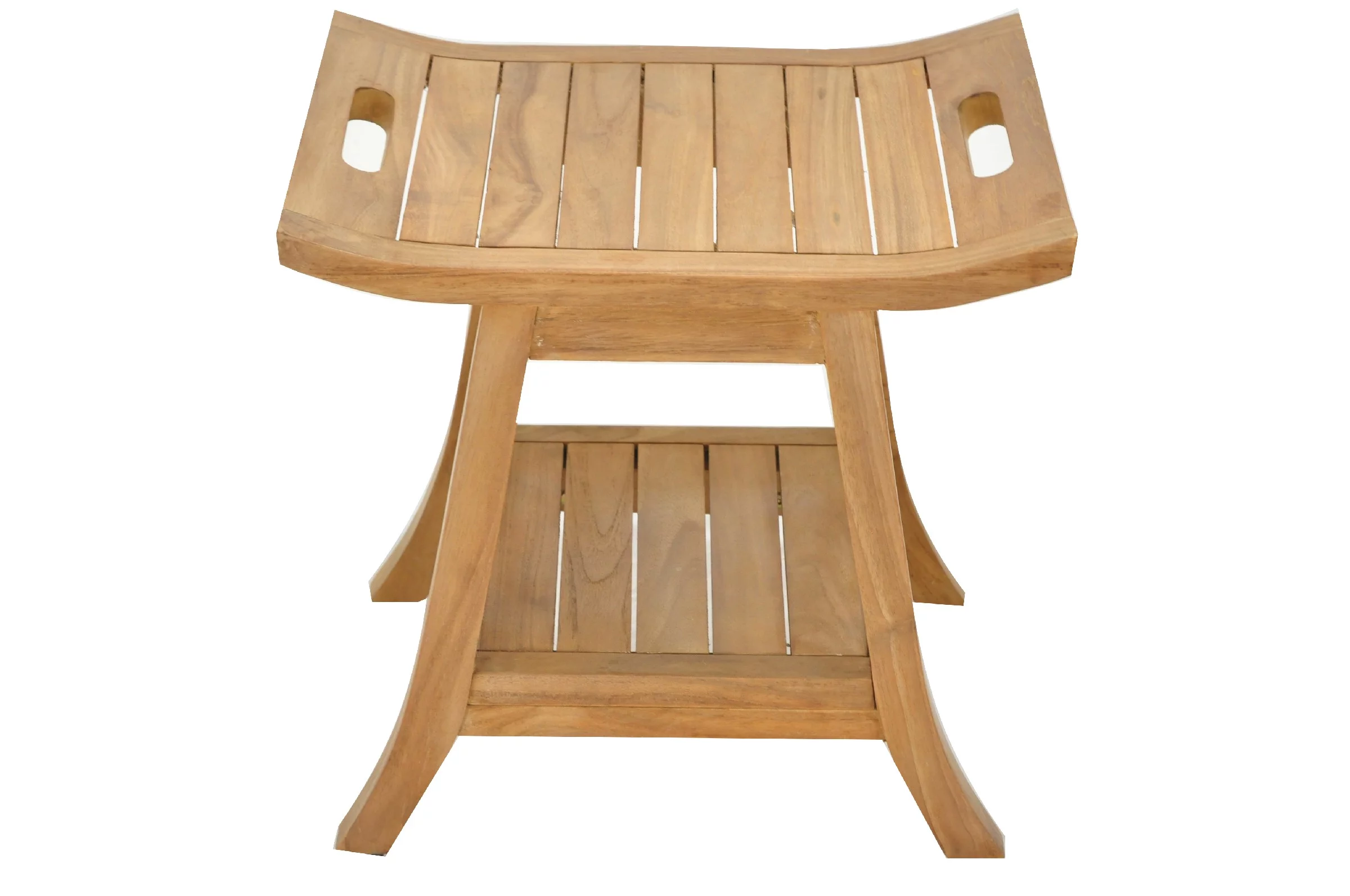 Grade-A Teak Wood Adelaide Shower Seat 18" Outdoor Patio Stool Bench