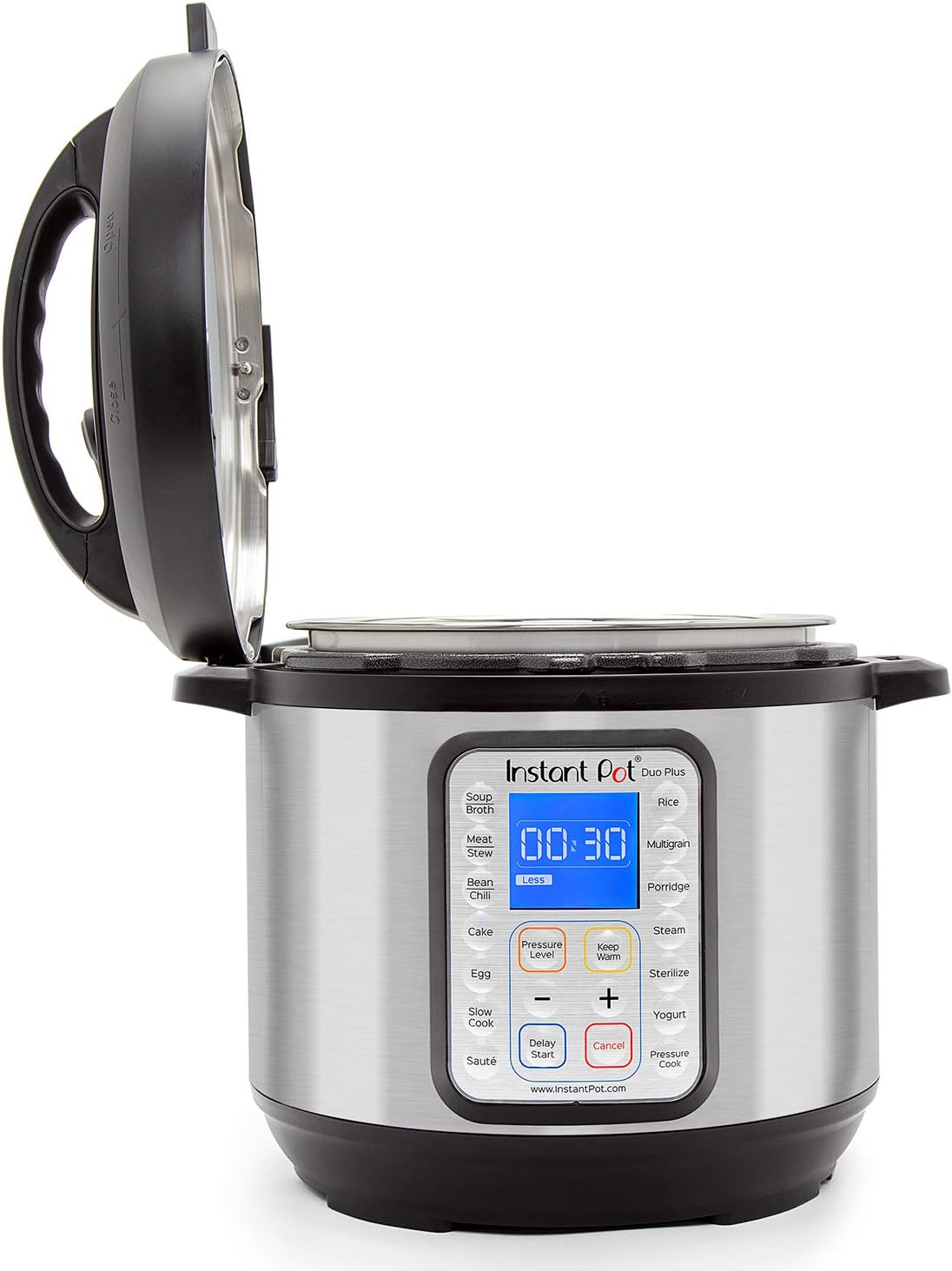 Instant Pot Duo Plus 9-in-1 Electric Pressure Cooker, Sterilizer, Slow Cooker, Rice Cooker, 6 Quart, 15 One-Touch Programs & Ceramic Non-Stick Interior Coated Inner Cooking Pot - 6 Quart