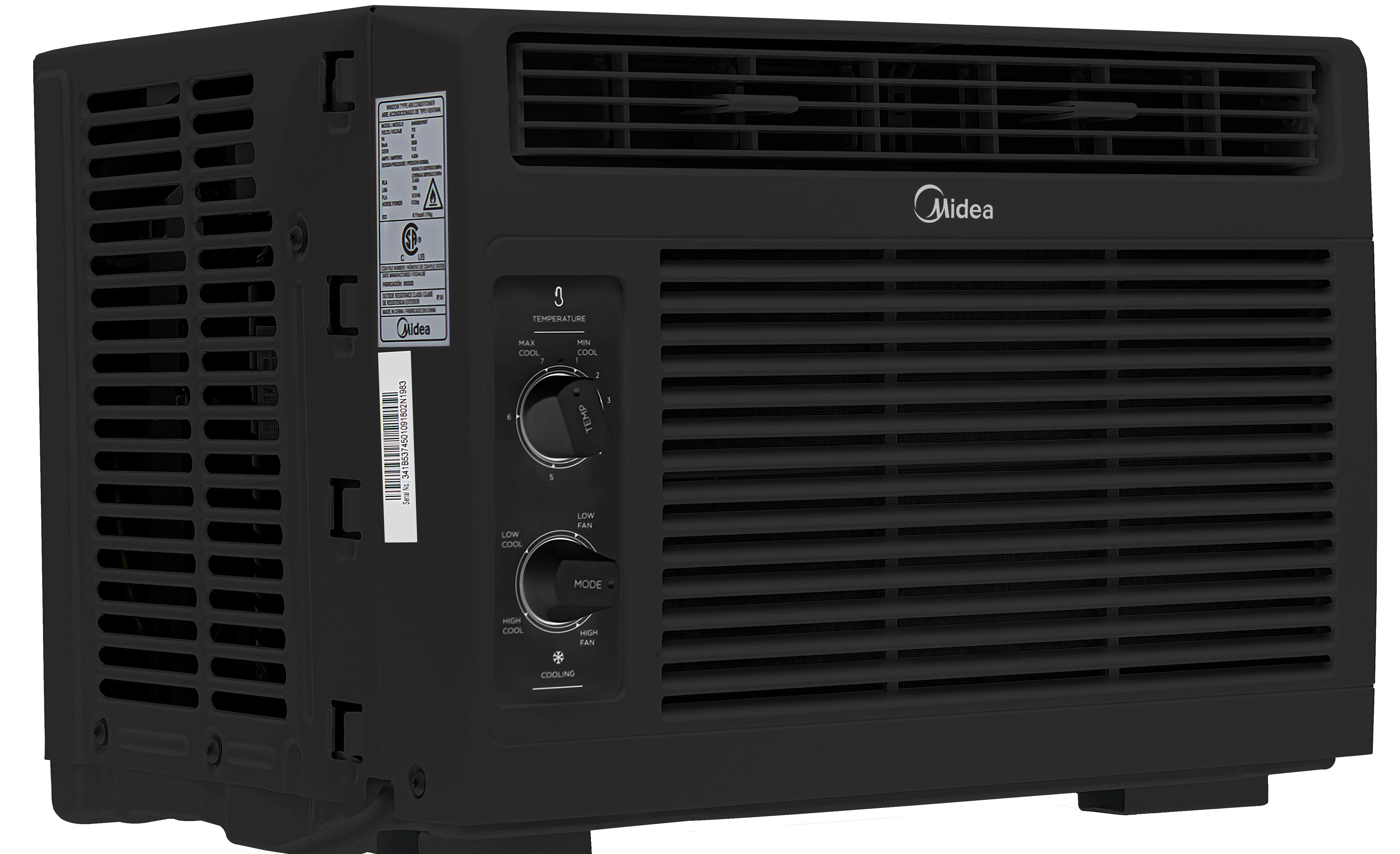 Midea 5,000 BTU 150 Sq ft Mechanical Window Air Conditioner, White, MAW05M1WWT