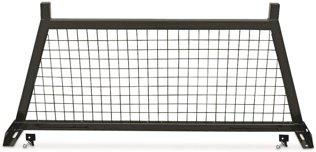 Guide Gear Adjustable Pick-Up Truck Headache Rack Bed Accessories, Steel Mesh Panel, Black