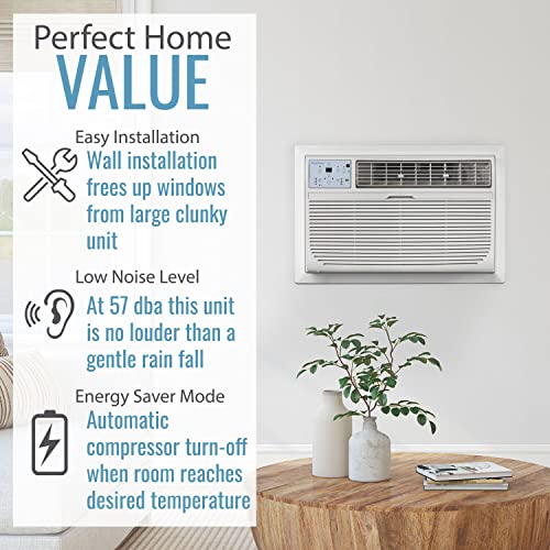 Keystone BTU 115V Wall Mounted Air Conditioner & Dehumidifier with Remote Control