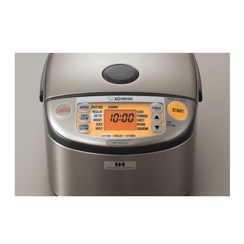 Zojirushi NP-HCC10XH Induction Heating System Rice Cooker and Warmer