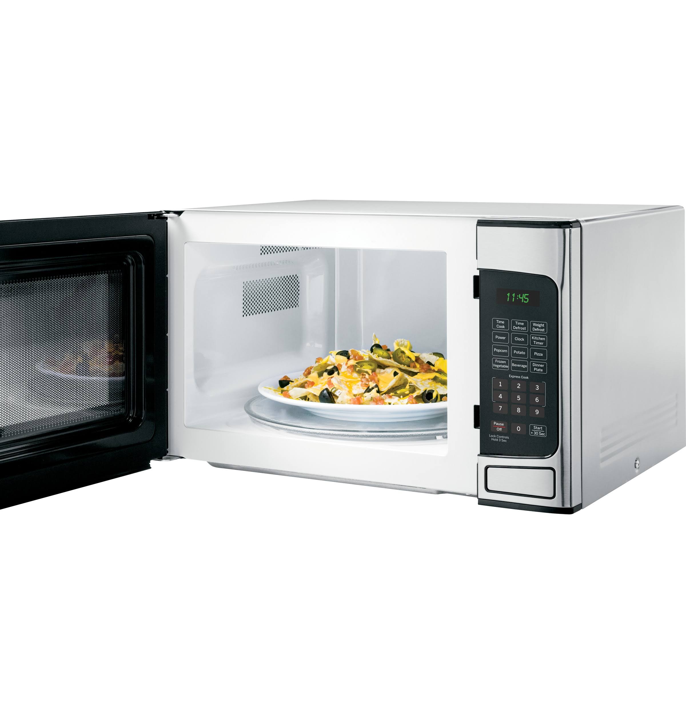 GE 1.1 Cu ft Countertop Stainless Steel Microwave Oven (Certified Refurbished)