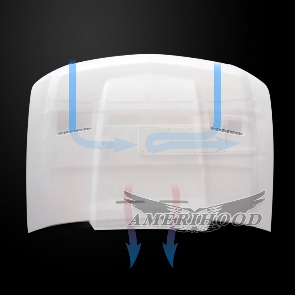 Amerihood CT07AHCWLFHW Chevrolet Tahoe 2007-2014 Type-CWL Style Functional Ram Air Hood