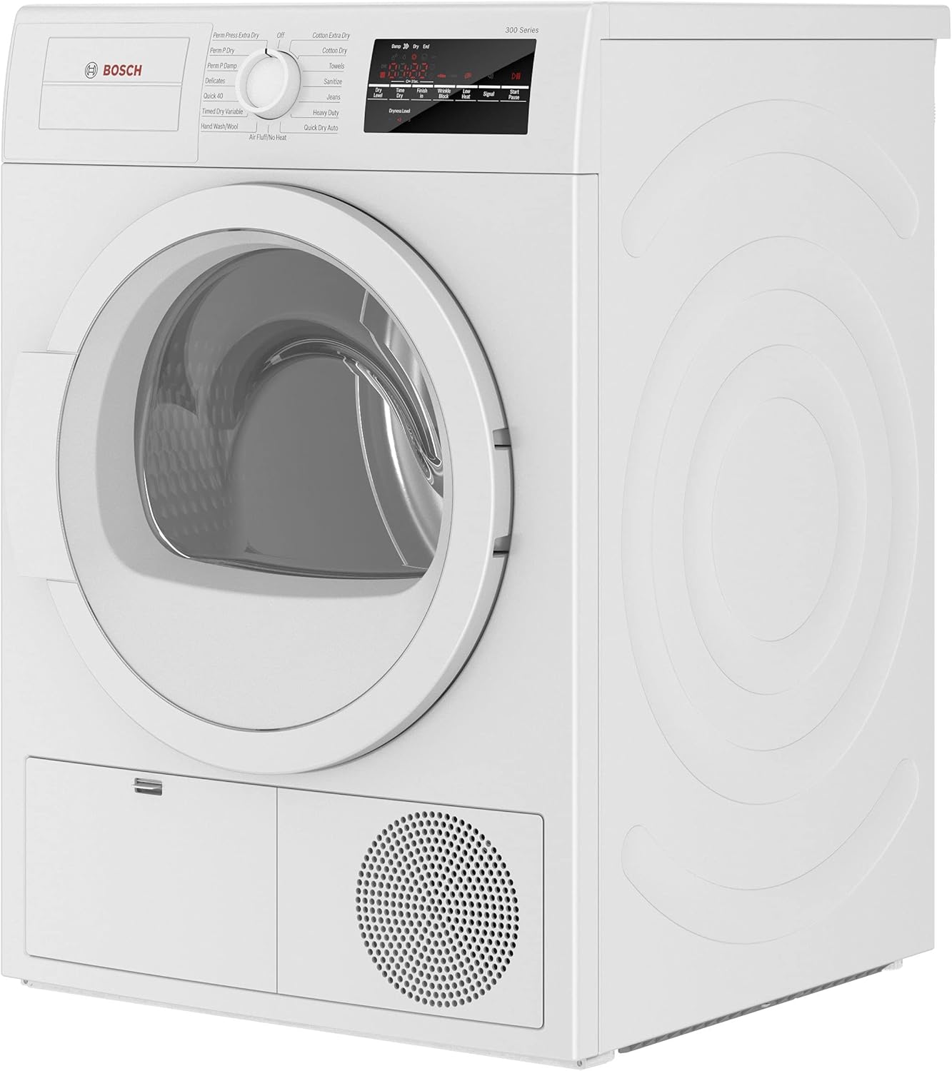Bosch 300 Series 24-Inch Condensation Dryer - ENERGY STAR - WTG86403UC - White