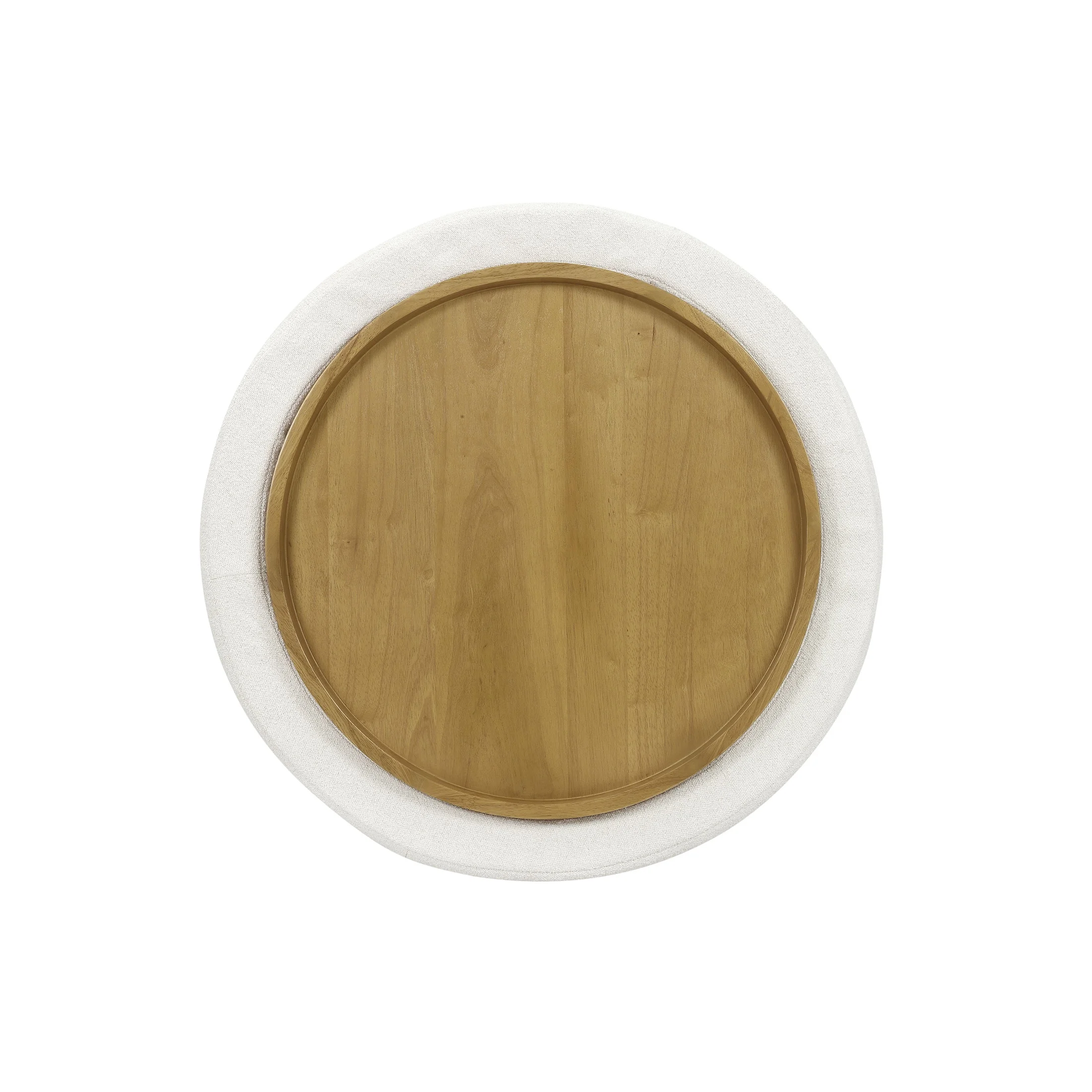 Beautiful Drew Stowaway Coffee Table with Storage by Drew Barrymore, Cream