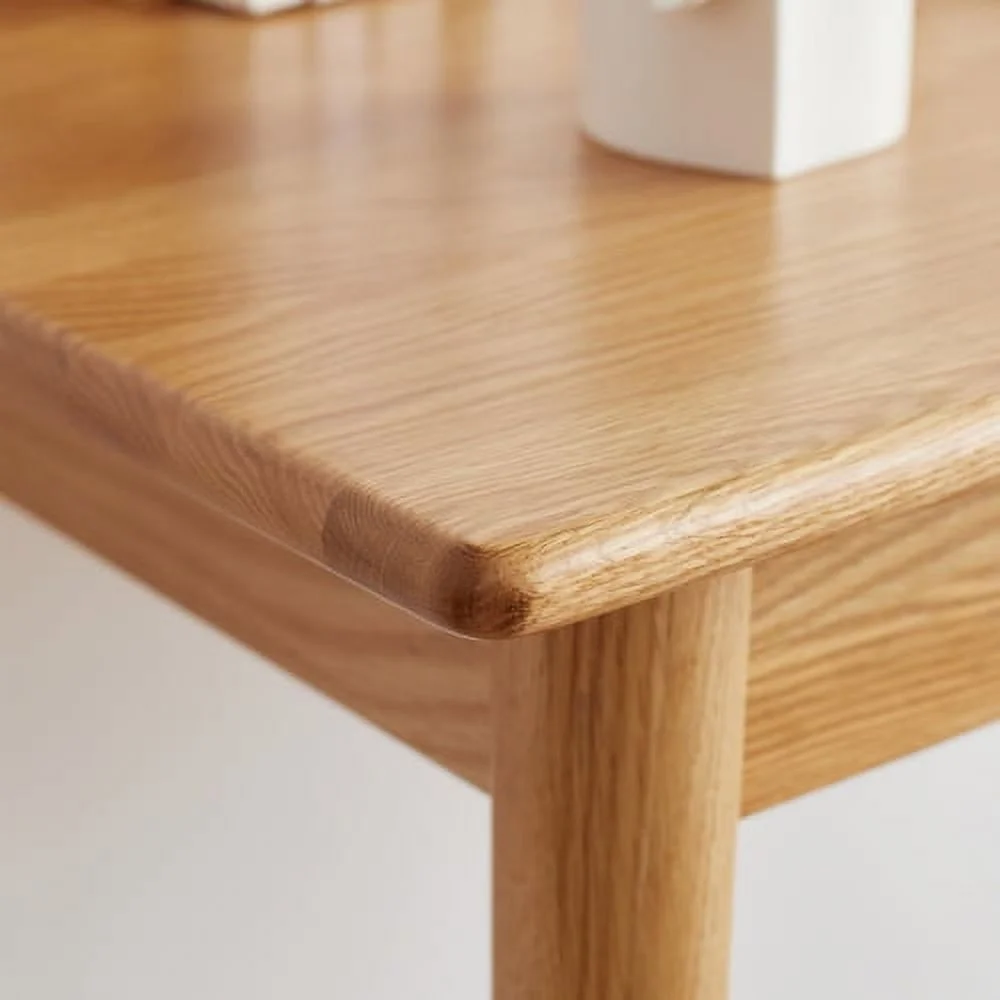 Computer Desk Study Desk Oak Natural Wood Pc Desk Work Desk Dressing Table Slim Solid Wood