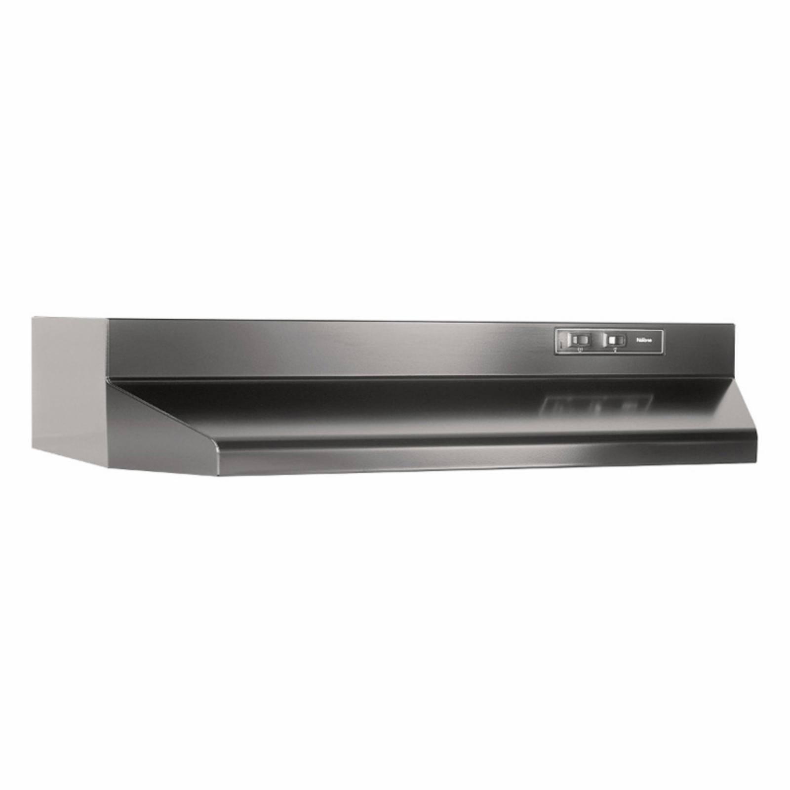 Broan F404223 42 inch Black Convertible Under Cabinet Range Hood