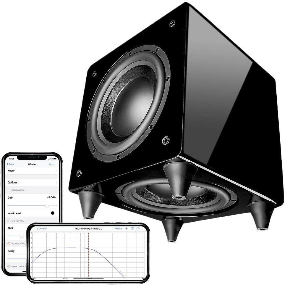 OSD Audio 400W Ported Cylinder Cabinetry Home Theater Subwoofer, Nero Tubebass-10