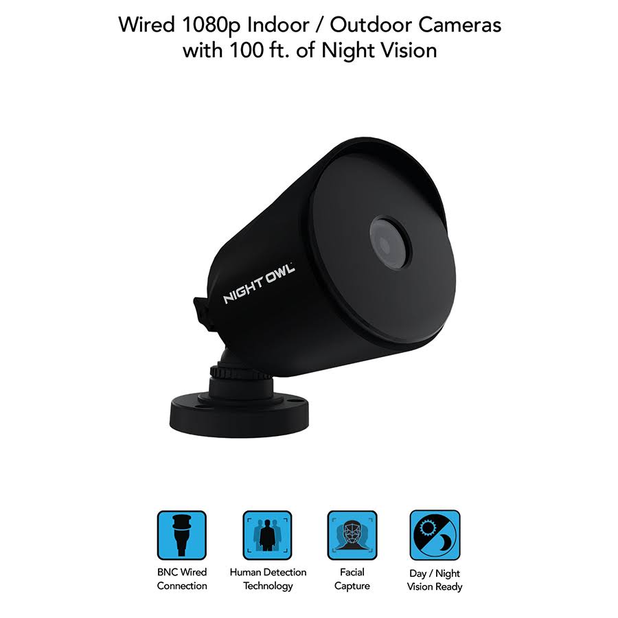 Night Owl 8 Channel 1080p Wired DVR, 6 Wired Cameras u0026 1TB HDD