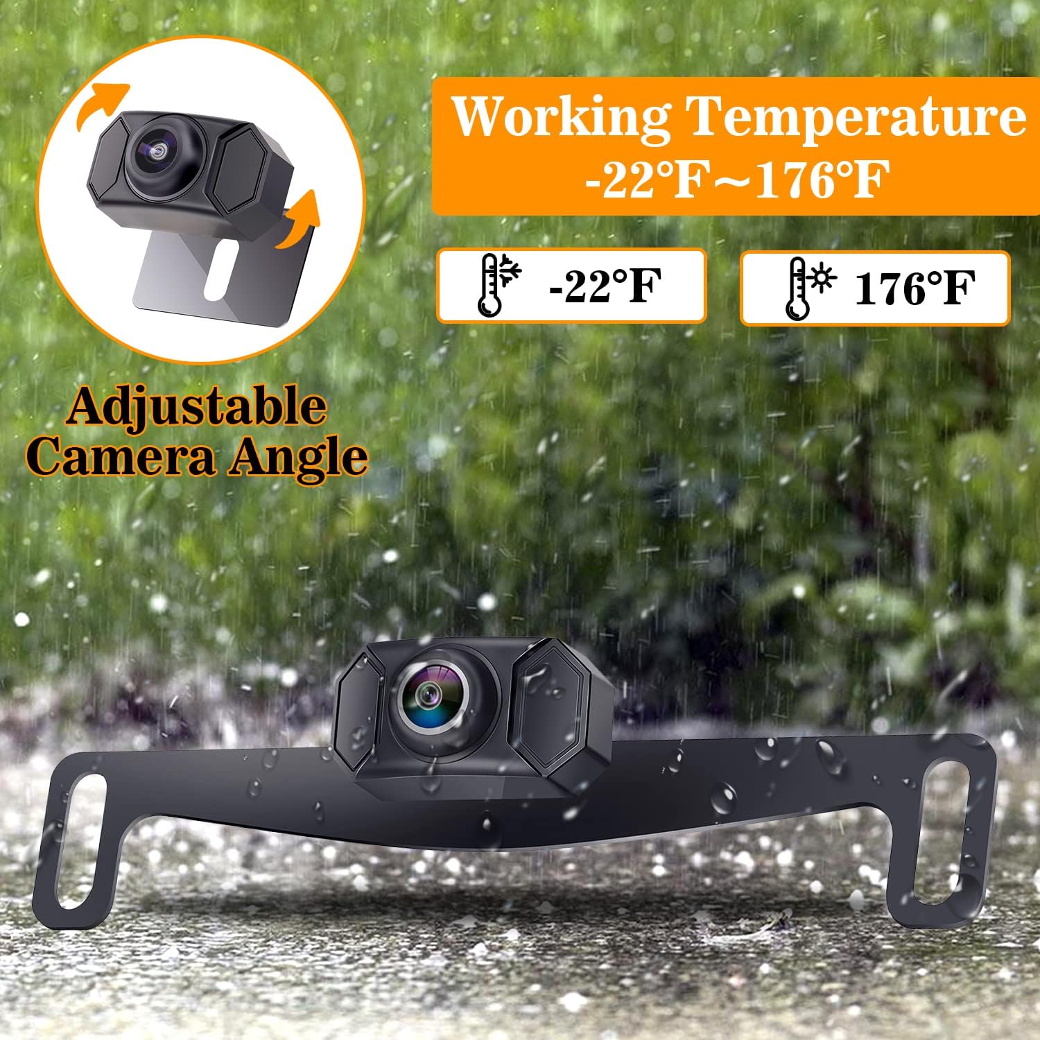 Wireless Backup Camera for Trucks with 5'' Monitor Full HD 1080P Bluetooth Backup Camera Rear View Camera Stable Digital Signals Support Add Second Wireless Camera for DIY Installation LeeKooLuu F09