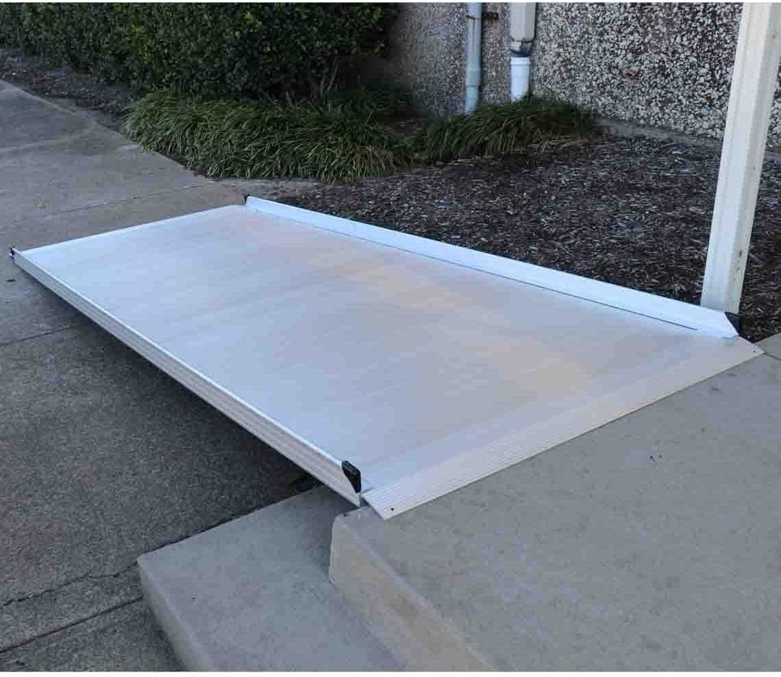 Titan 10 Foot Aluminum Wheelchair Entry Ramp Complies with ADA CA Building Code Ramp Only