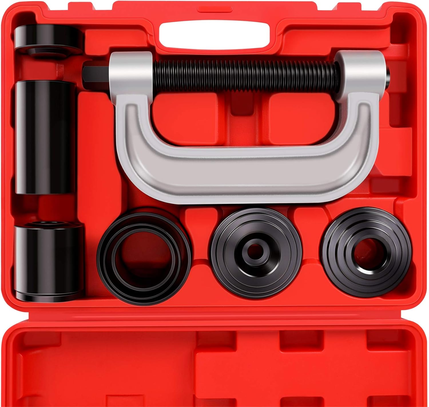 Heavy Duty Ball Joint Press & U Joint Removal Tool Kit with 4x4 Adapters, for Most 2WD and 4WD Cars and Light Trucks