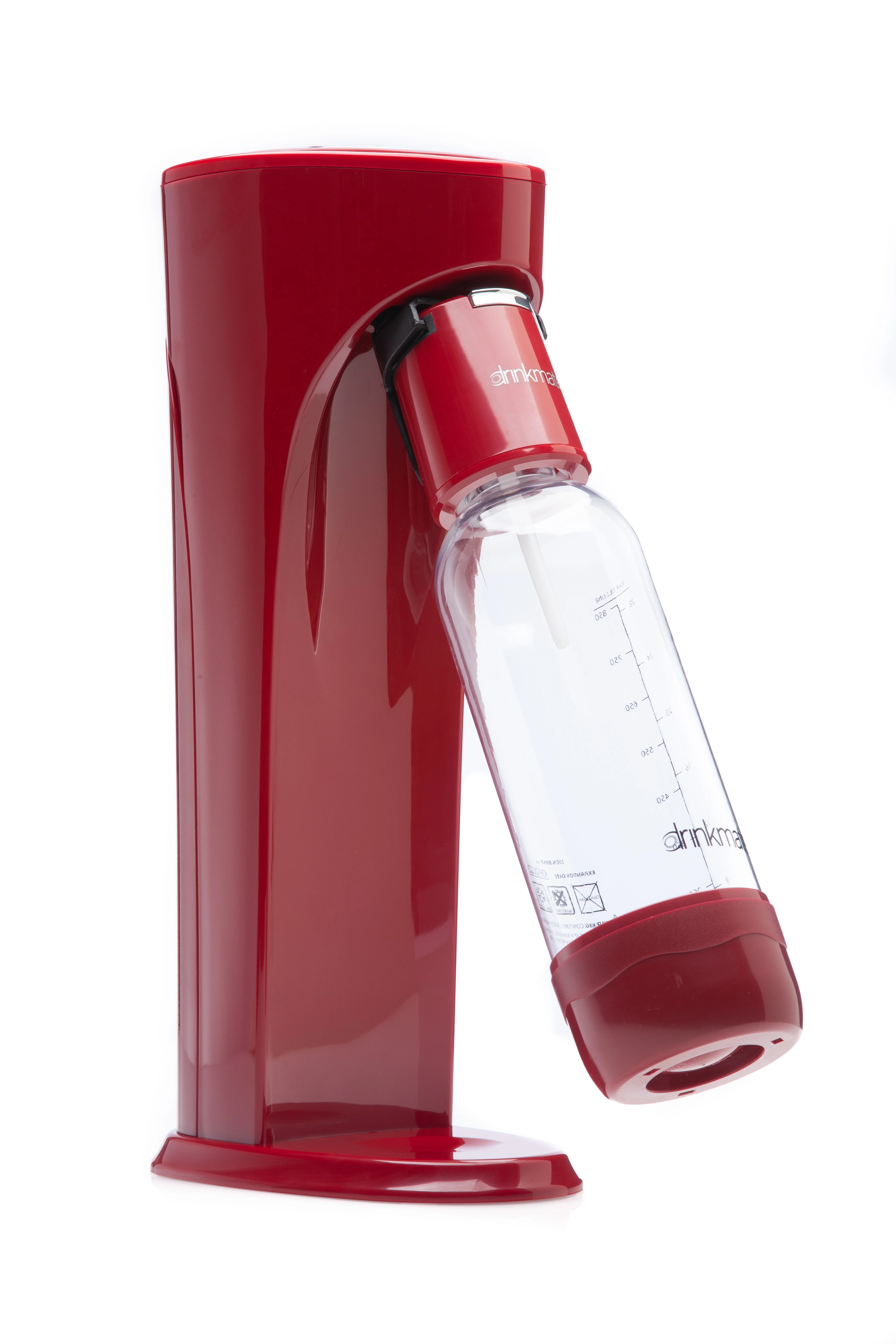 Drinkmate Sparkling Water and Soda Maker Ultimate Bundle, Carbonates Any Drink, Royal Red