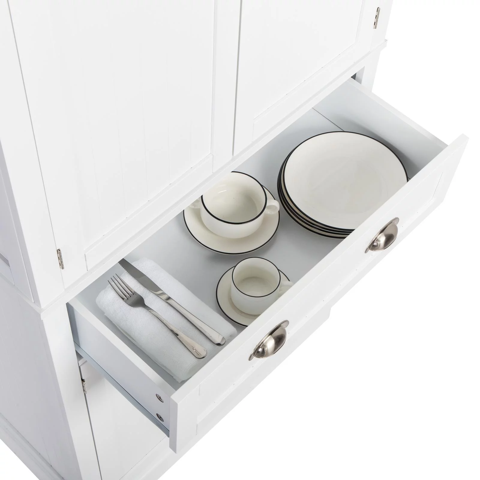 Winado 72" H Wardrobe Armoire Freestanding Storage Pantry Utility Cabinet with Drawer, Soft Close Doors