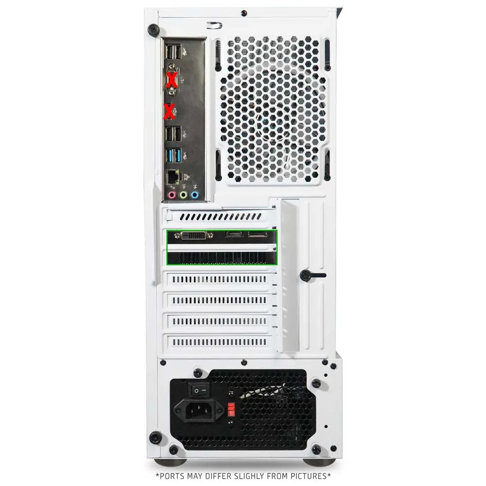 ViprTech Mutineer Gaming PC Desktop - Intel i7 (3.8GHz), NVIDIA GTX 1660 Super 6GB, 16GB RAM, 512GB NVMe SSD, RGB Keyboard Mouse, White