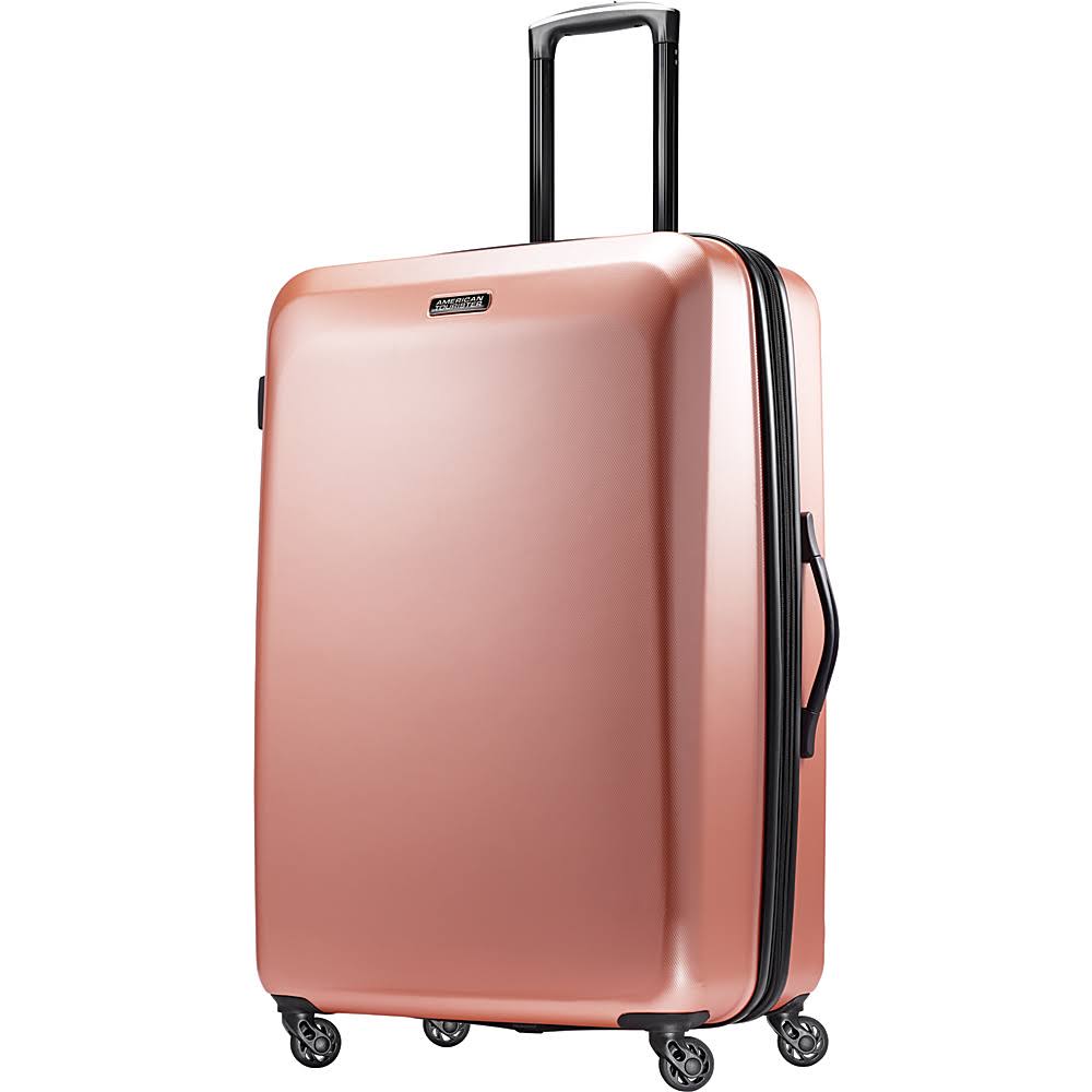 American Tourister Moonlight 2-Piece Hardside Spinner Luggage Set Color: Black
