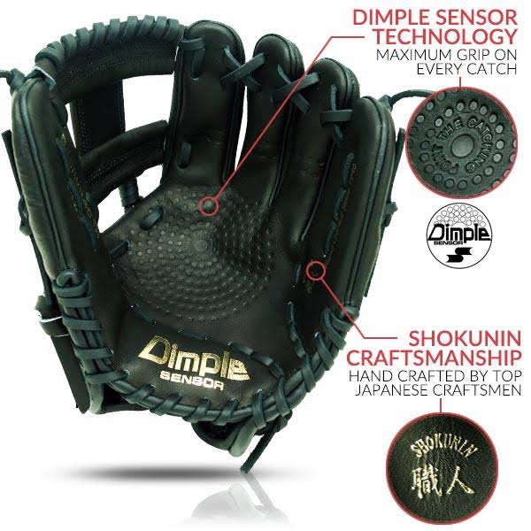 SSK Black Line 12.75x22 Dimple Baseball Glove: S19DH2401